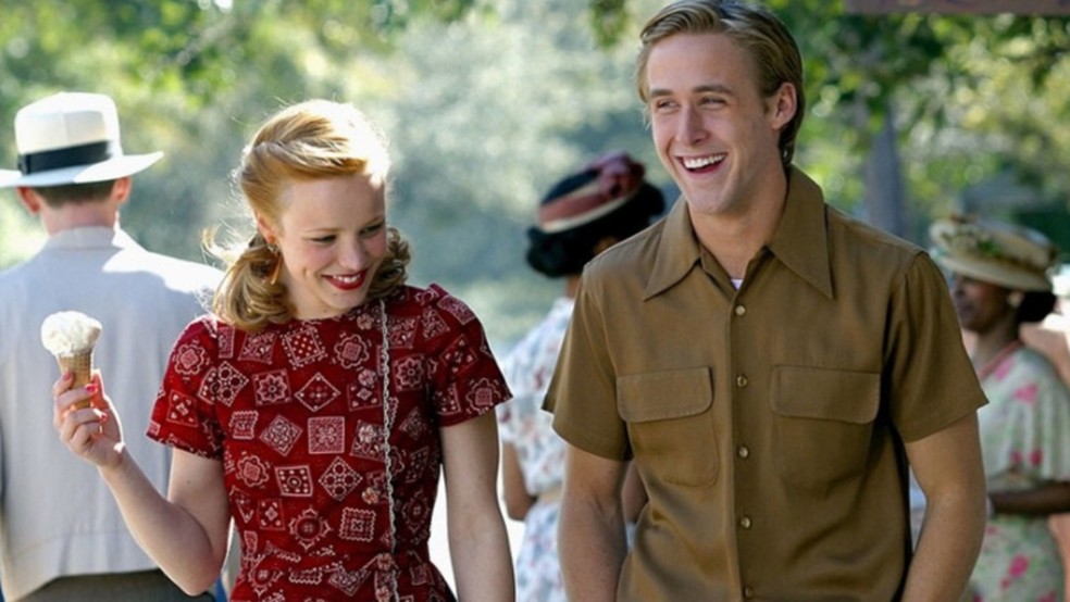 O Diário de uma Paixão é estrelado por Ryan Gosling e Rachel McAdams — Foto: Reprodução/New Line Cinema