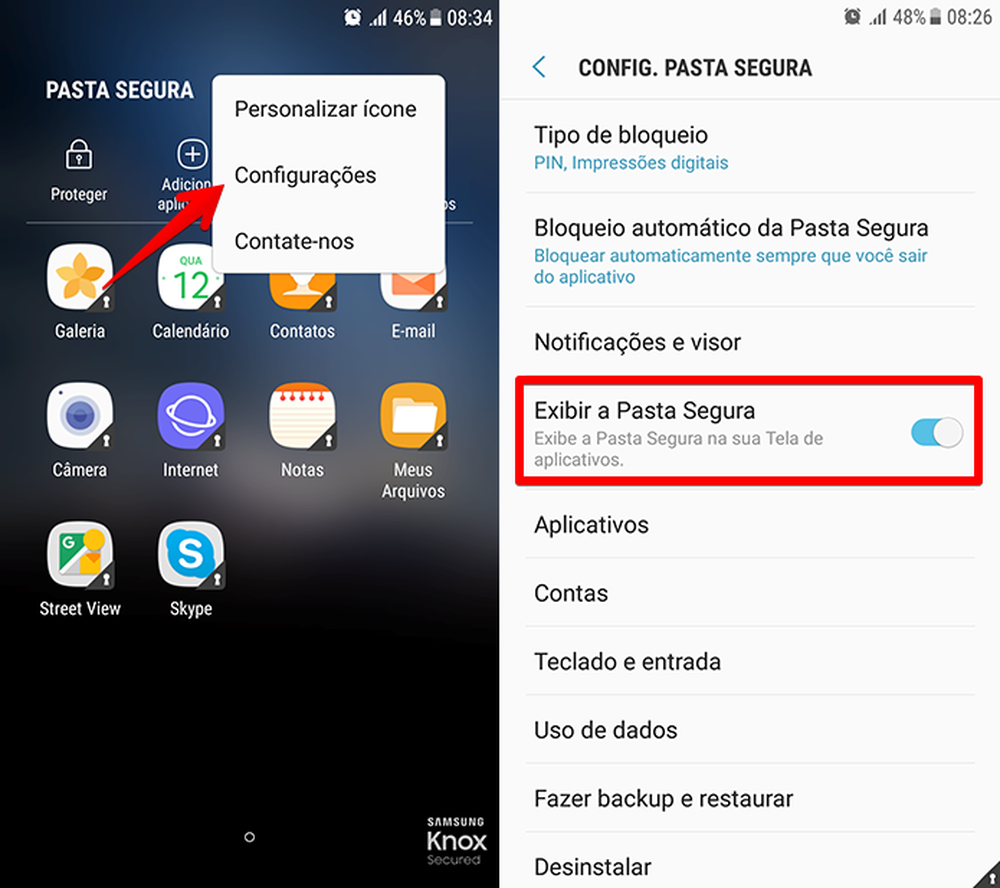 Onde Fica A Pasta Segura