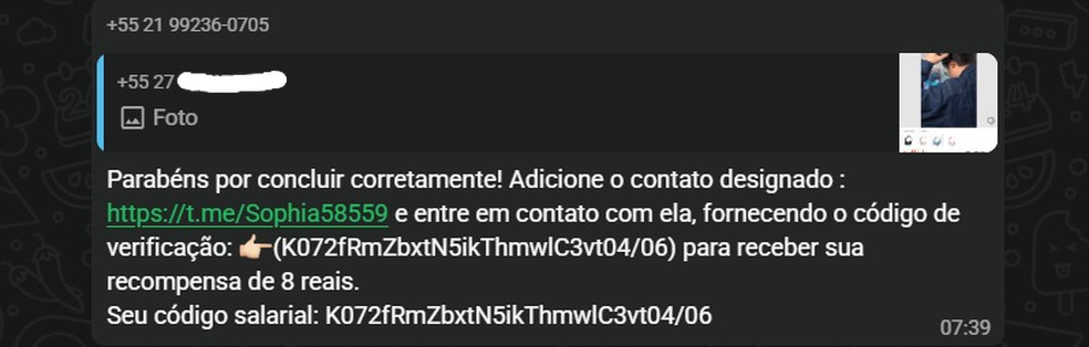  Reprodução/WhatsApp