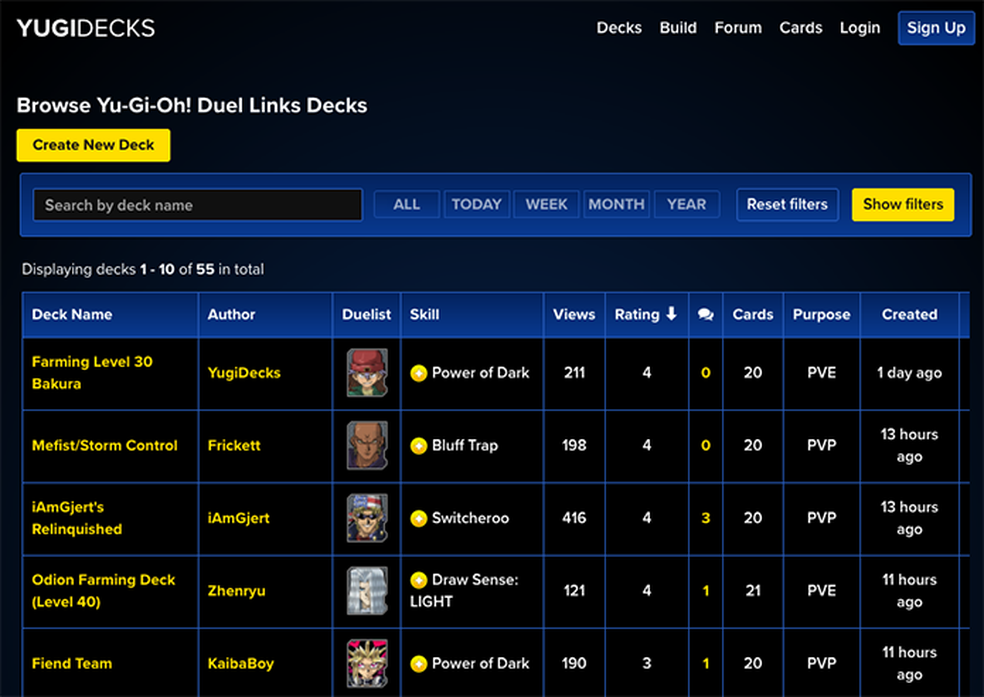 Como usar o deck builder de Yu-Gi-Oh! Duel Links