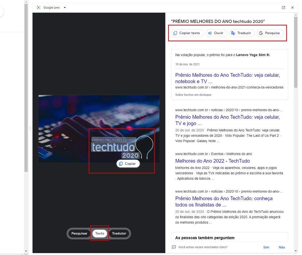 Google Lens online veja como usar a ferramenta no Windows e macOS