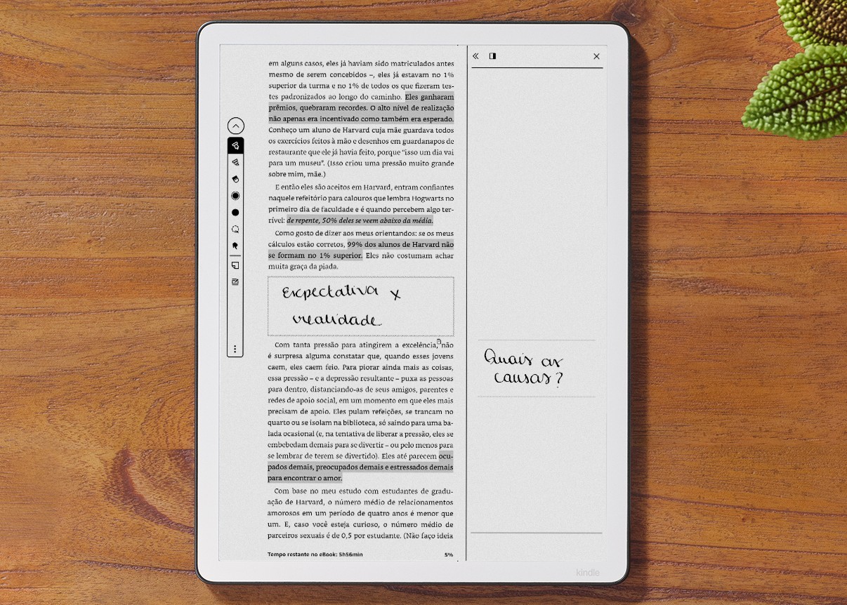 Kindle Scribe chega ao Brasil com caneta para anotações e tela colorida