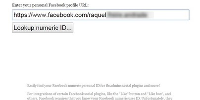Facebook ID, Find my Facebook, Page numeric id