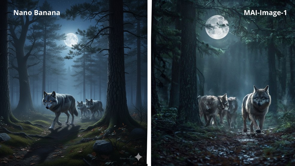 Nano Banana ou MAI-Image-1? Comparamos IA do Google com a nova da Microsoft — Foto: Arte: TechTudo