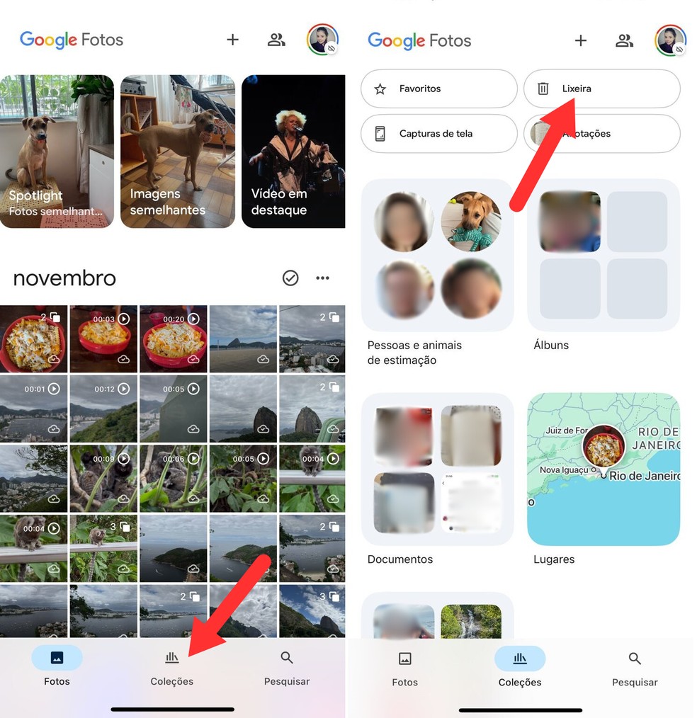 Como recuperar vídeos apagados do Google Fotos
