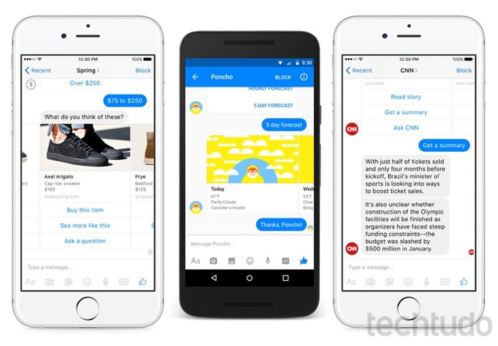 Nova Plataforma do Messenger vai permitir bots, robôs que respondem suas perguntas (Foto: Divulgação/Facebook) — Foto: TechTudo