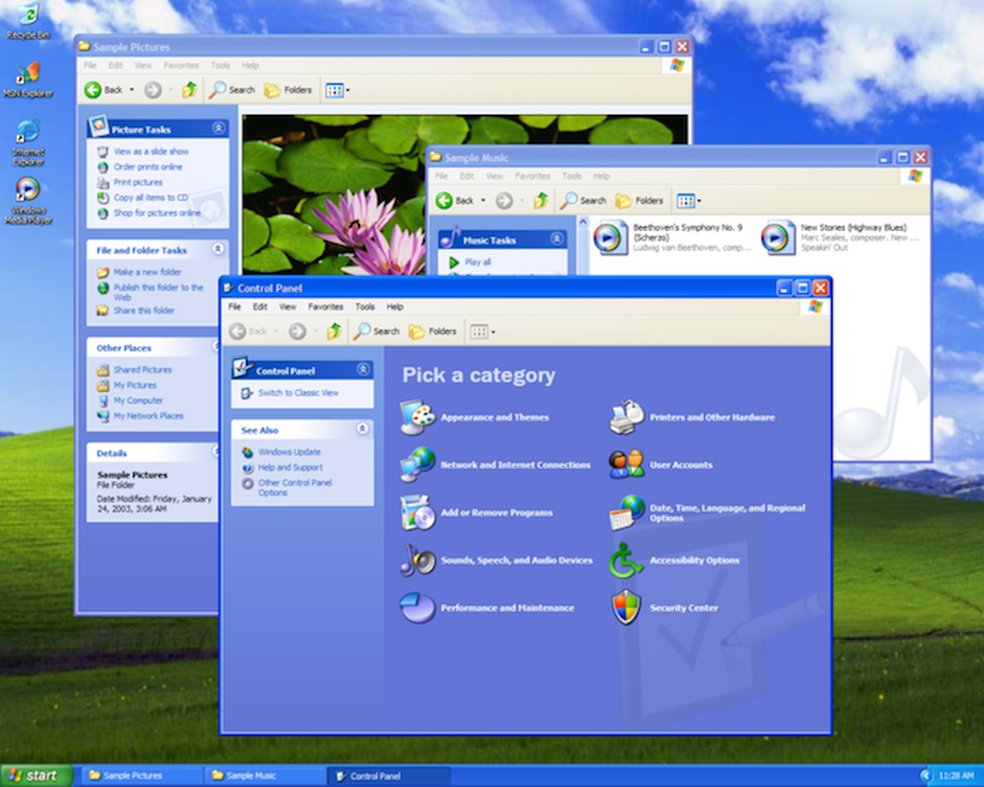 Windows XP teve ótima aceitação do público — Foto: Divulgação/Microsoft