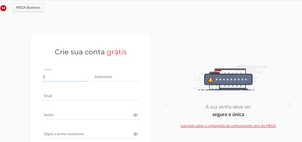 Como usar o armazenamento do Mega (Cloud Storage)