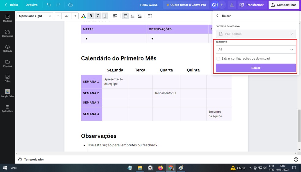 Canva Docs veja como usar o editor de texto concorrente do Google Docs