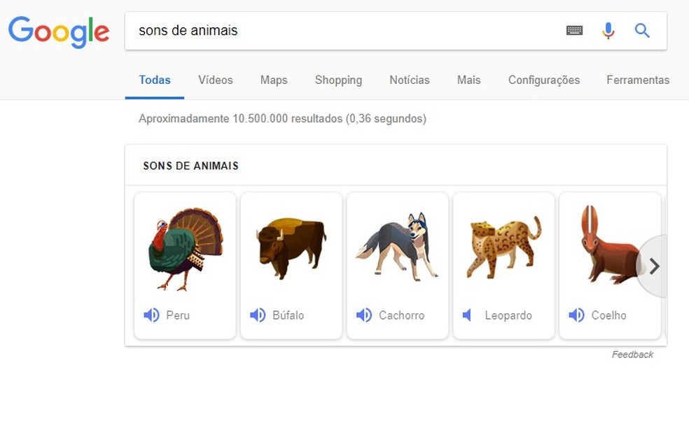 Modelos de animais e jogos secretos: 6 funções pouco conhecidas do Google