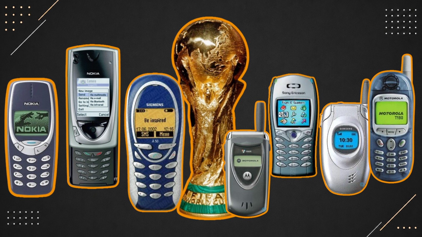 Os celulares que bombavam quando o Brasil ganhou a Copa em 2002