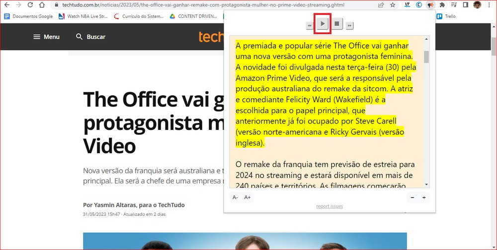 Como fazer o Google Chrome ler textos em voz alta