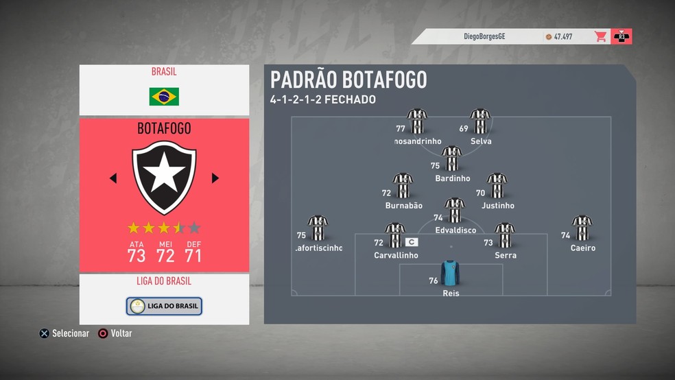 FIFA 20 traz 15 times brasileiros com elencos genéricos; veja a lista