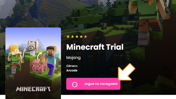 Como jogar Minecraft de graça pelo navegador?