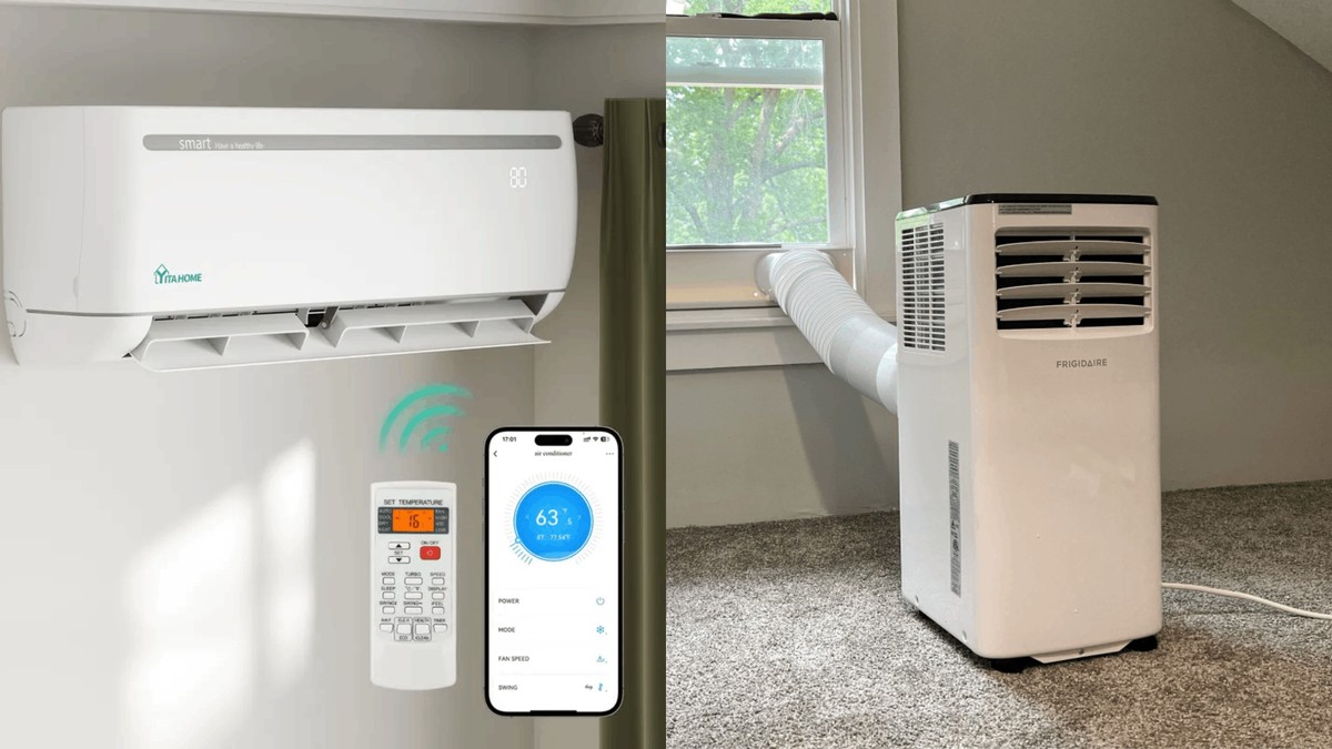 Ar-condicionado portátil x split: qual é a melhor opção para você? Compare
