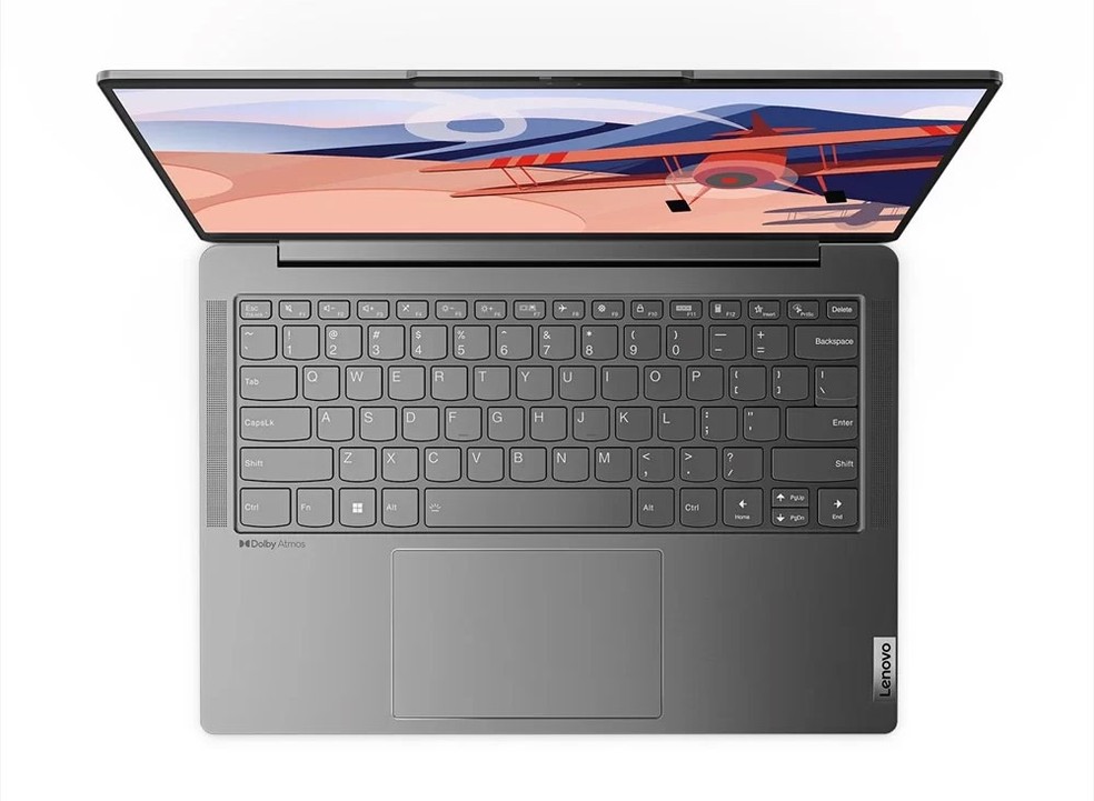 Lenovo Yoga Slim 6i tem processador Intel Core i7 e teclado retroiluminado — Foto: Divulgação/Lenovo