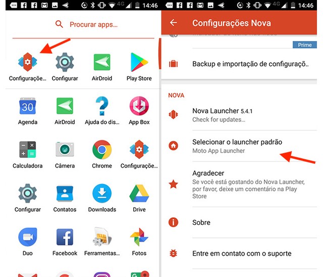 Como definir o Nova Launcher como padrão no Android