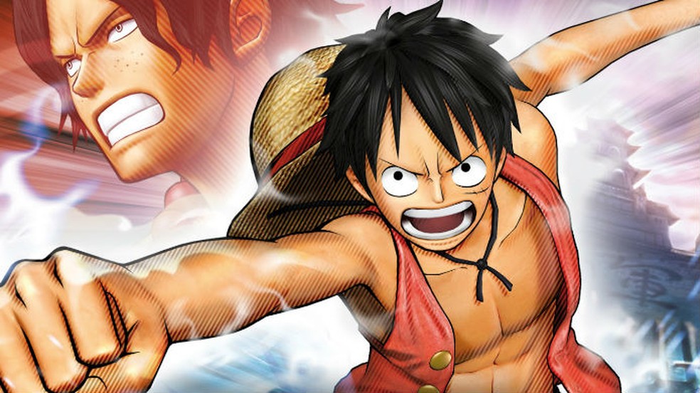 Monkey D. Luffy do One Piece. Imagens do anime e dos jogos