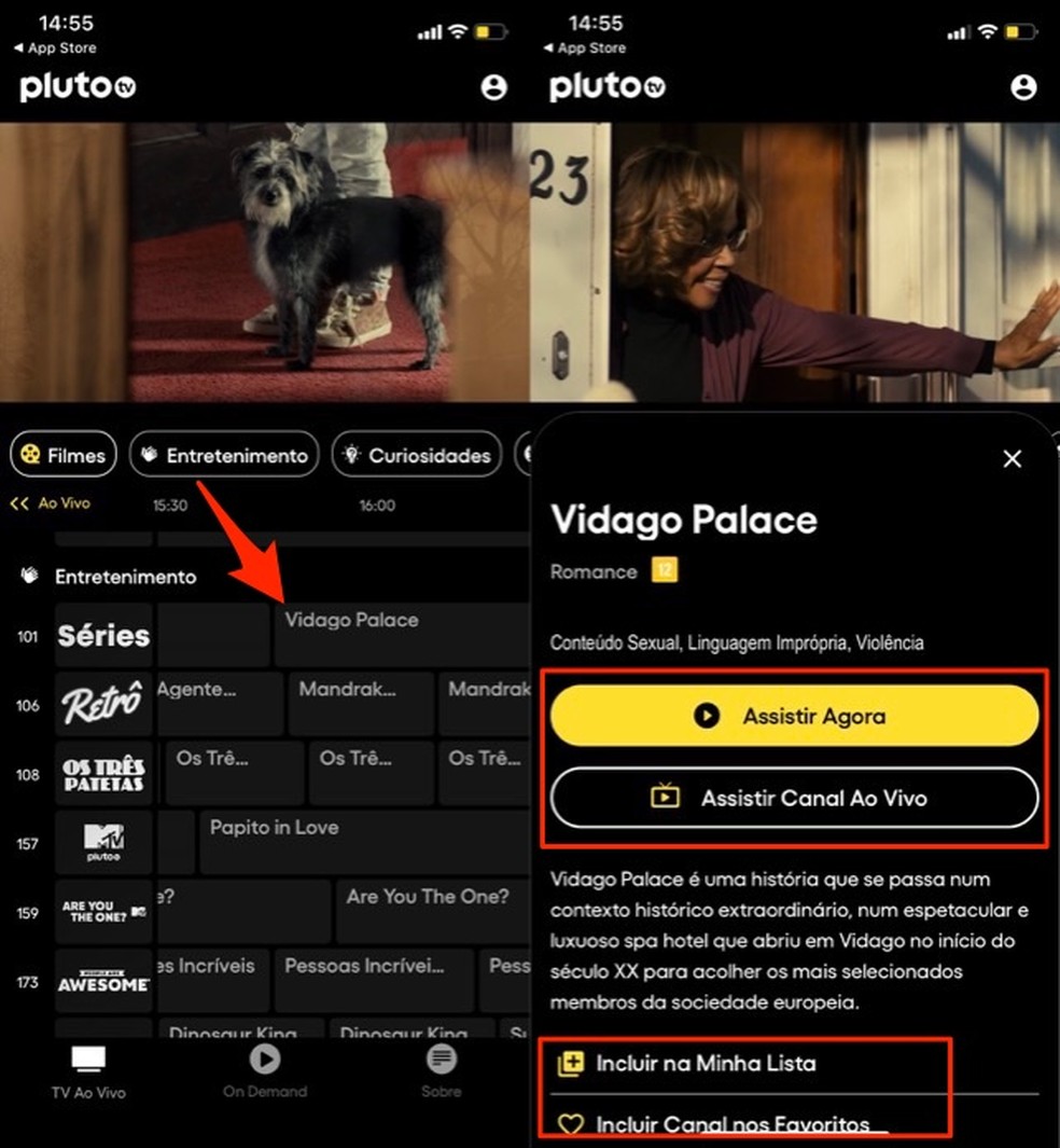 Pluto TV – TV ao Vivo e Filmes na App Store