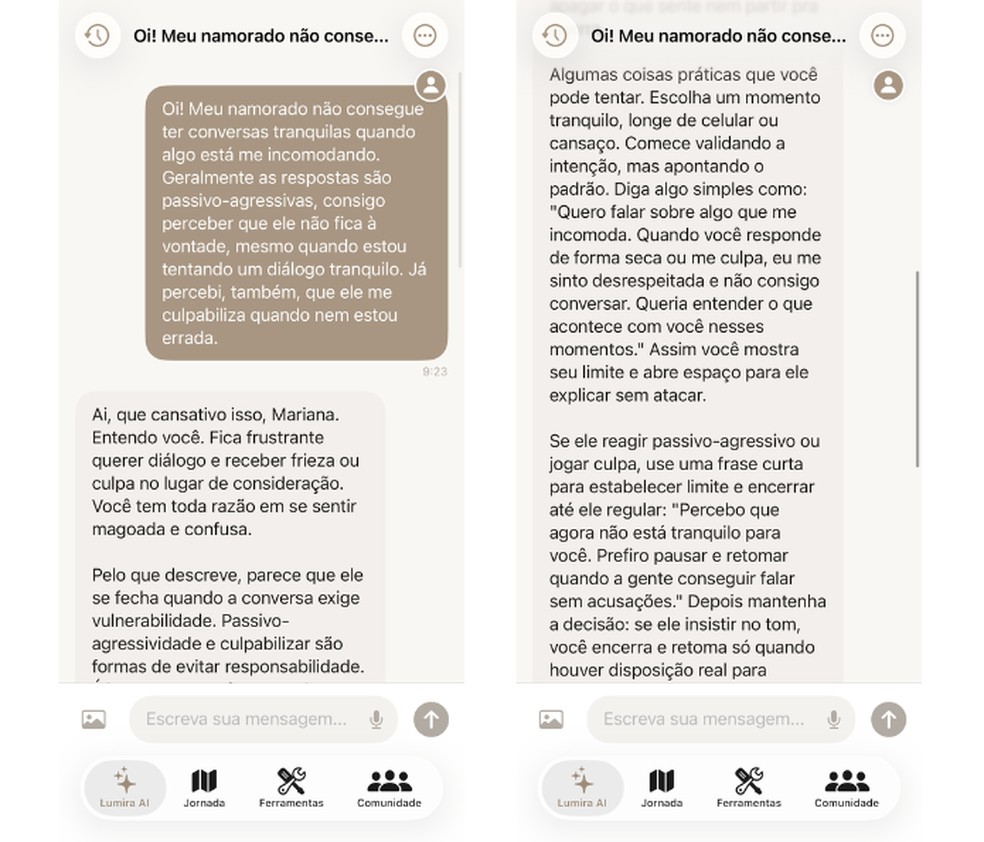  Reprodução/Mariana Tralback