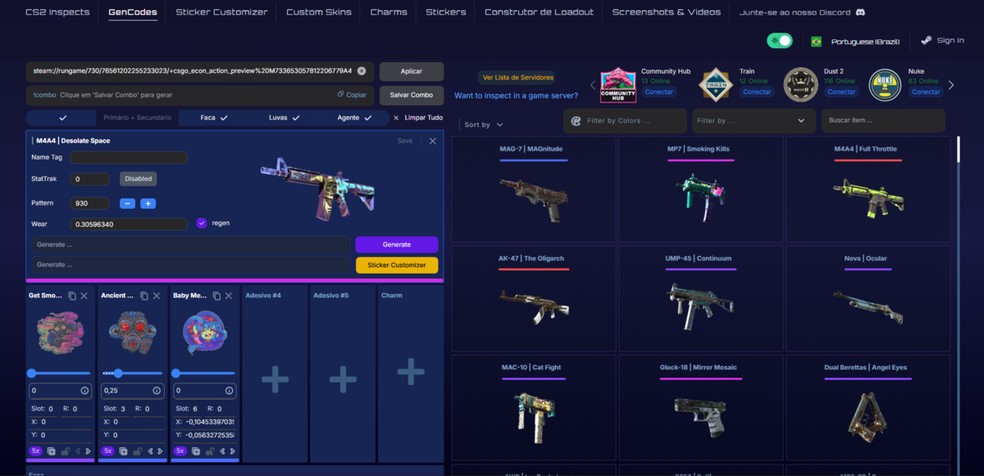  Reprodução/CS2 Inspects