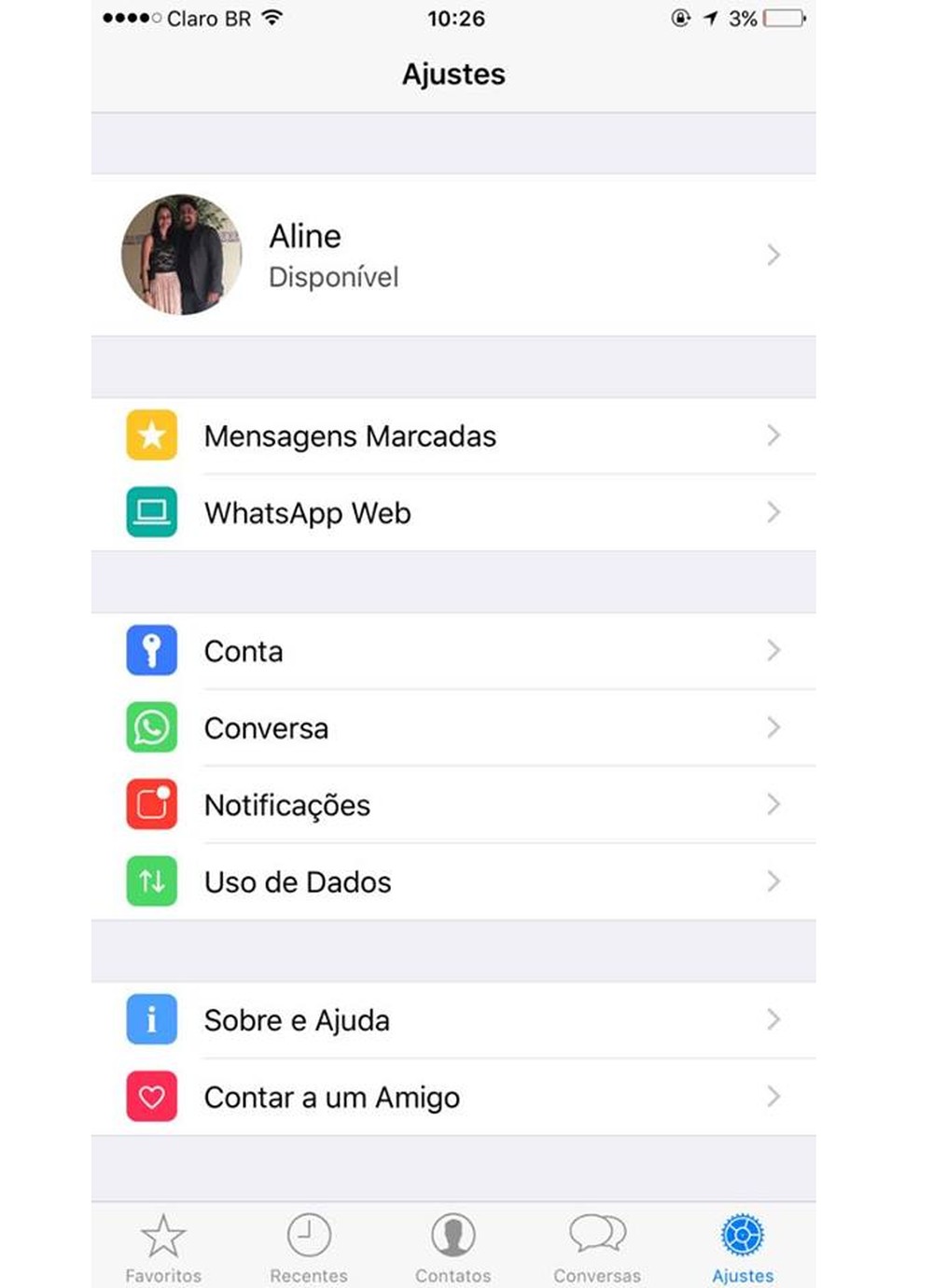 Como alterar a cor de fundo do bate-papo do WhatsApp