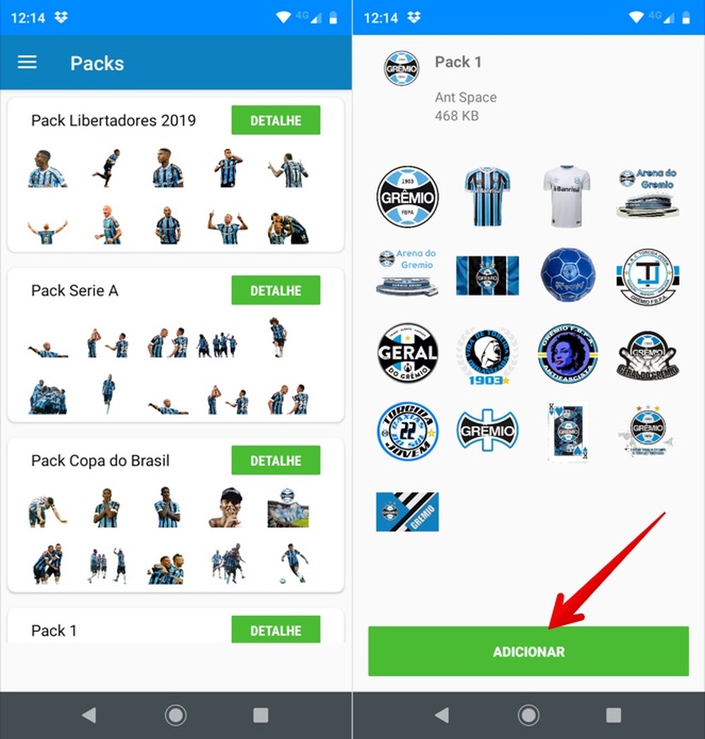 Figurinhas do Grêmio para WhatsApp: saiba usar stickers do time no app