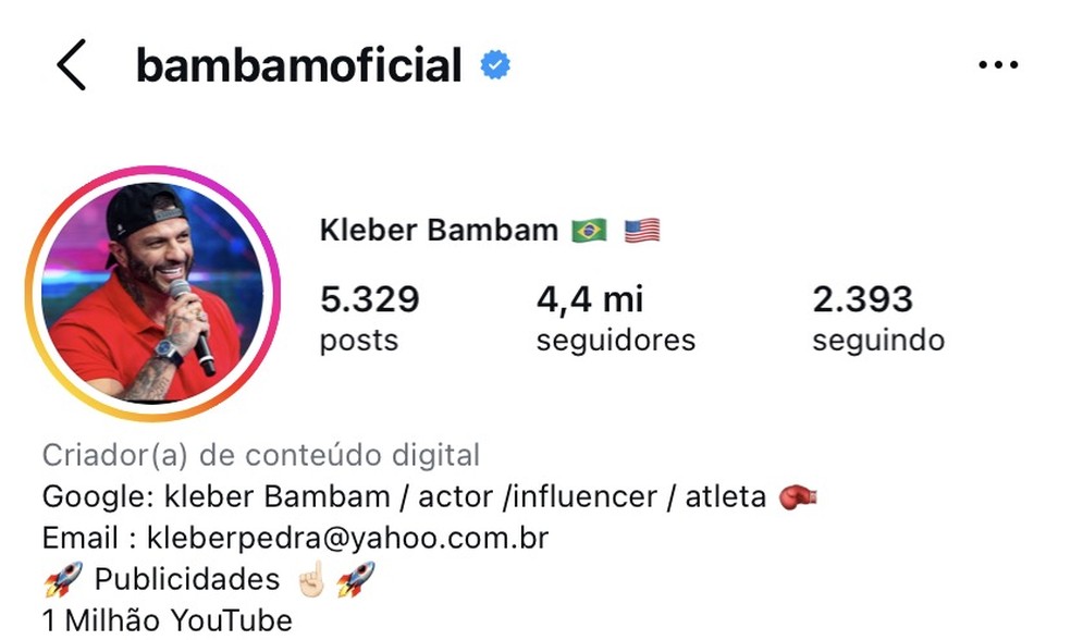  Reprodução/Instagram