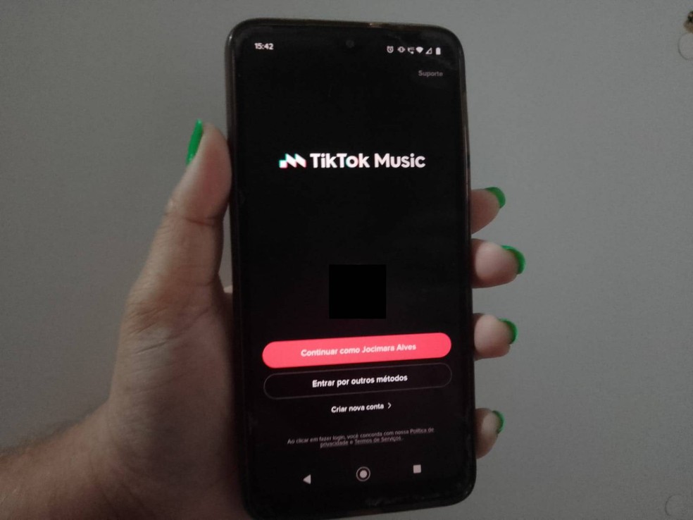 O TikTok Music foi lançado no Brasil no início de julho — Foto: Reprodução/Júlio César Gonsalves