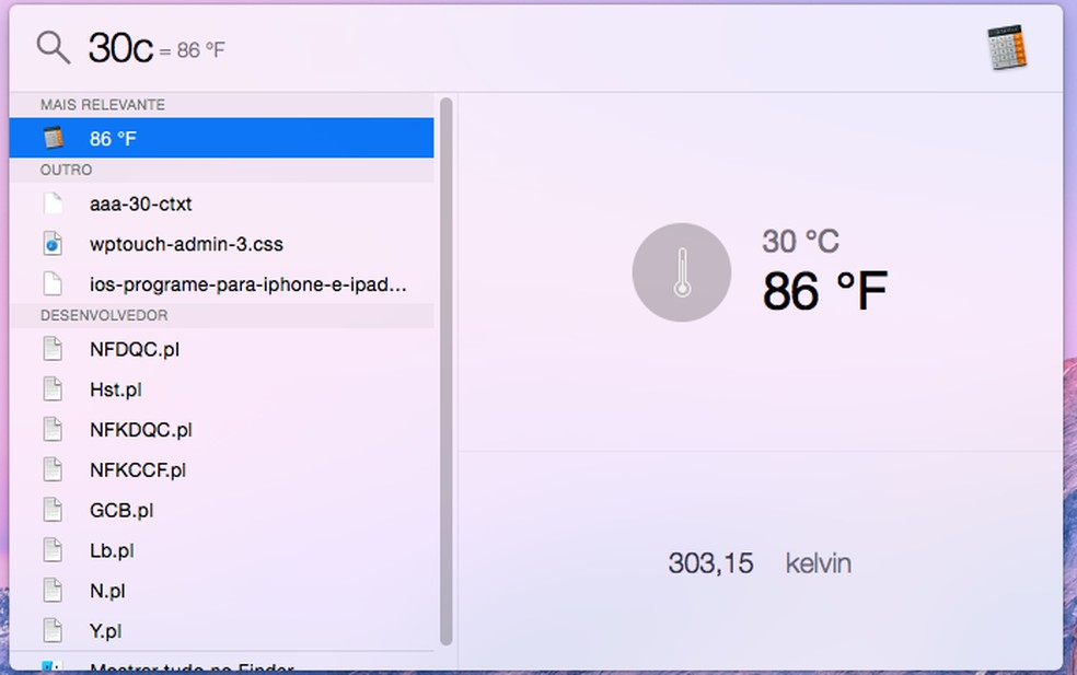 Comparando medidas de temperaturas com o Spotlight (Foto: Reprodução/Edivaldo Brito) — Foto: TechTudo