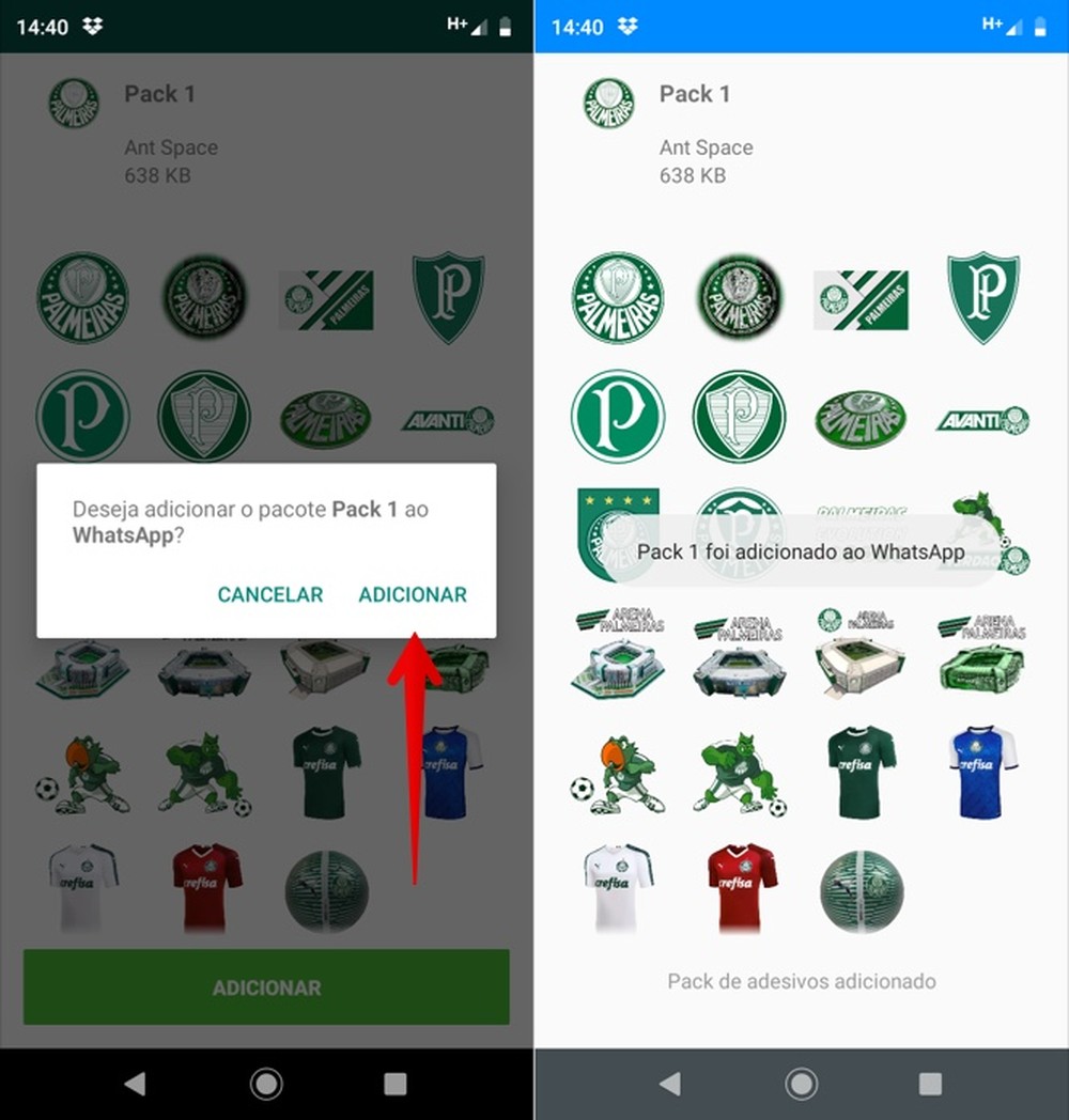 Figurinhas do Palmeiras para WhatsApp: veja como usar stickers do time