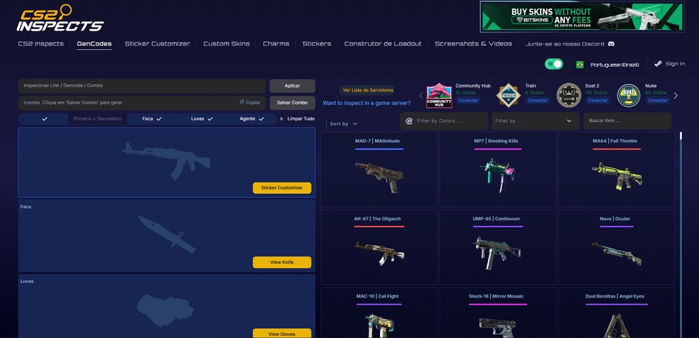  Reprodução/CS2 Inspects