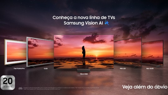 Samsung lança novas TVs no Brasil com modelos de até R$ 42 mil; veja lista