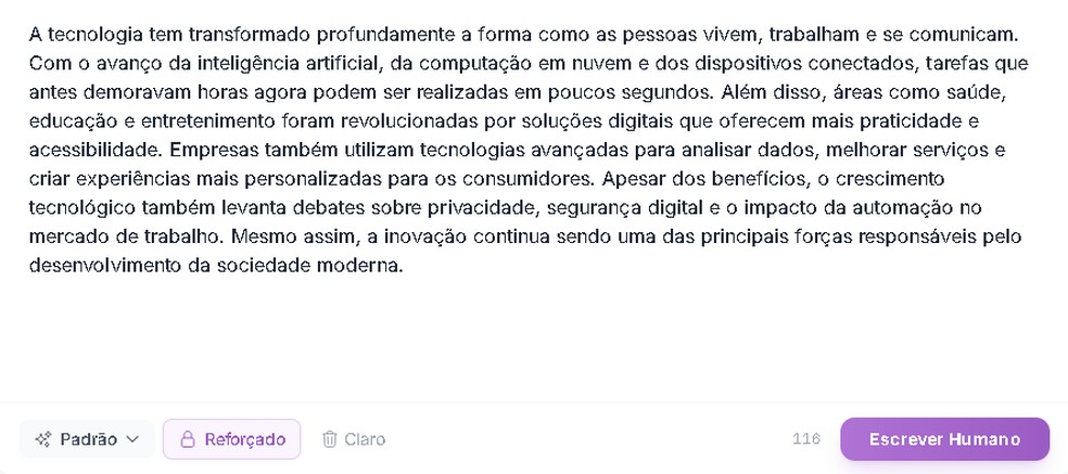  Reprodução/WriteHuman 