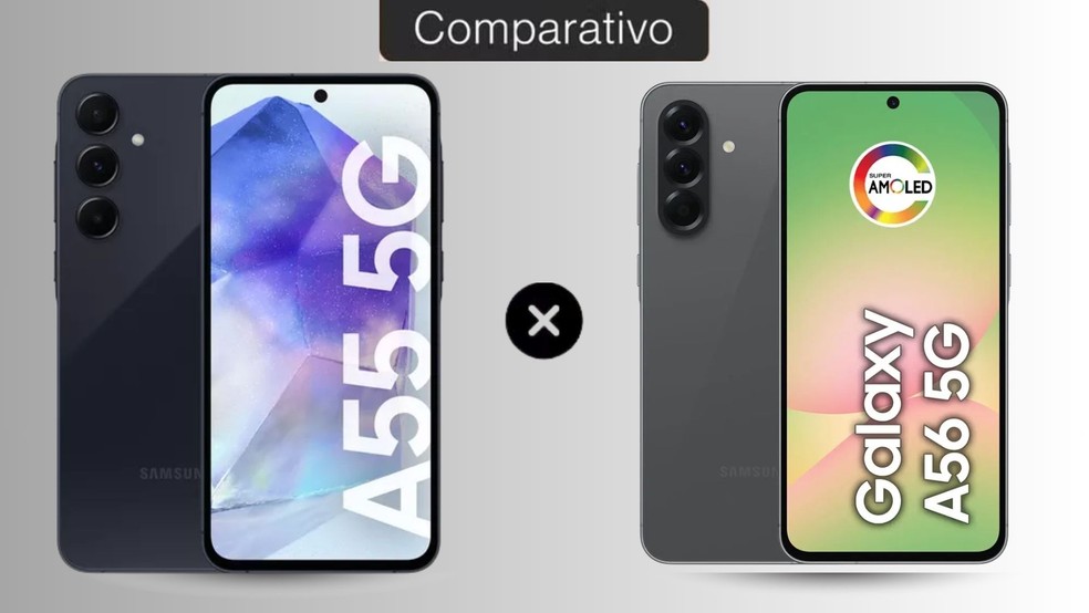 Galaxy A56 vs Galaxy A55: saiba o que muda entre os celulares Samsung