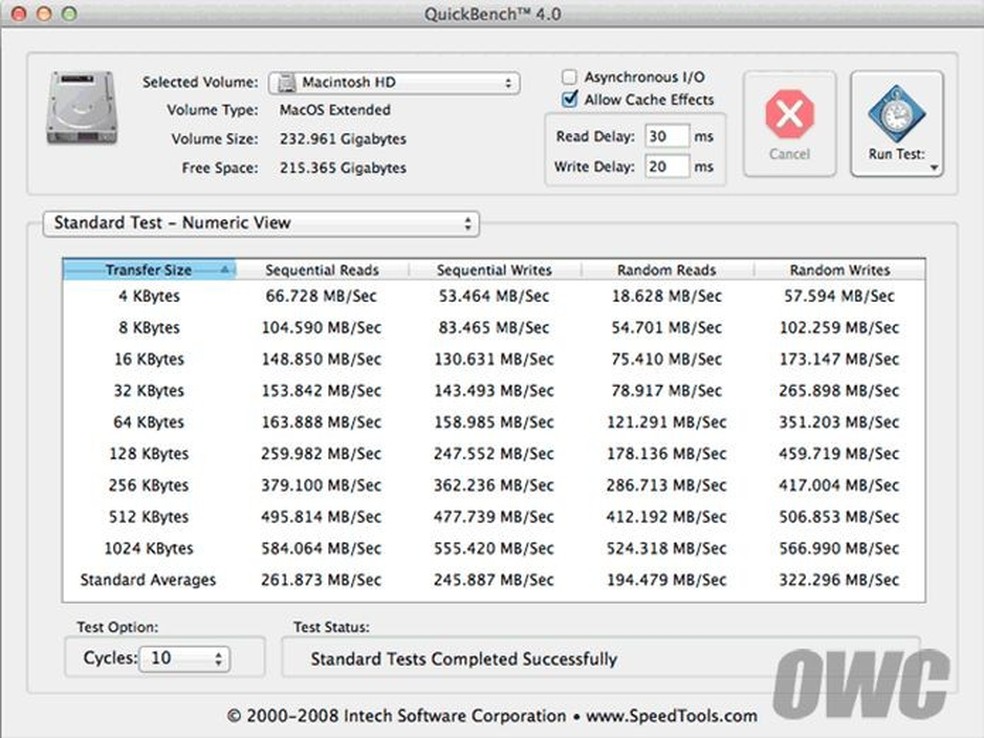 Como medir a velocidade do HD ou SSD no Mac