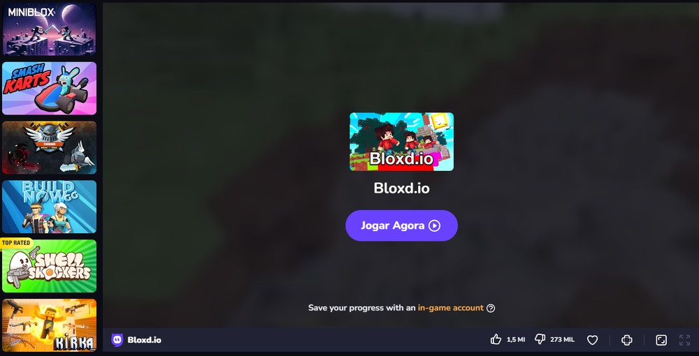 Crazy Games conheça site para jogar Minecraft, bloxd.io e mais de graça