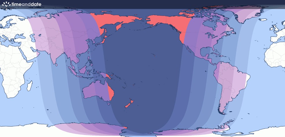  Divulgação/TimeAndDate