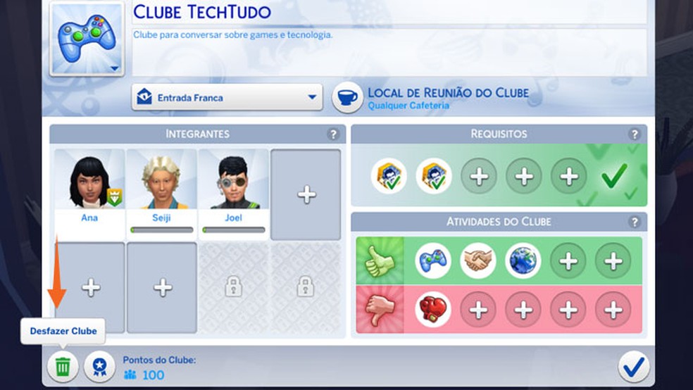 Grupo do The Sims 4