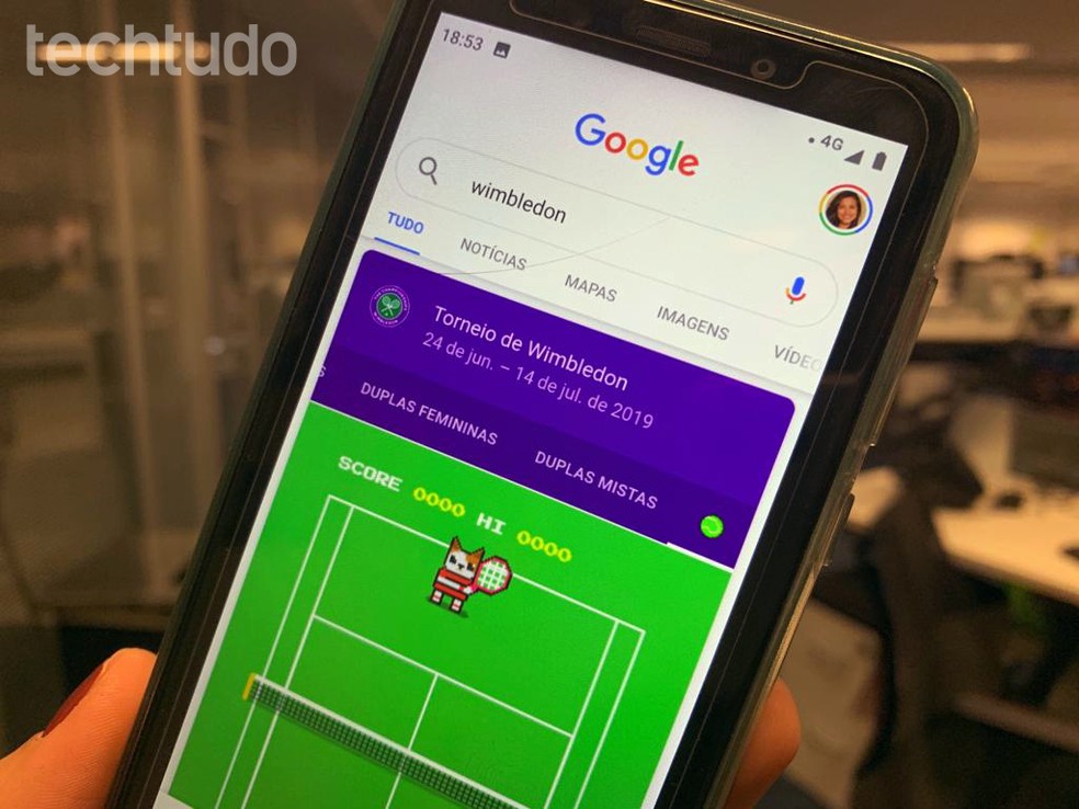 Wimbledon ganha jogo de tênis escondido no Google; encontre no PC