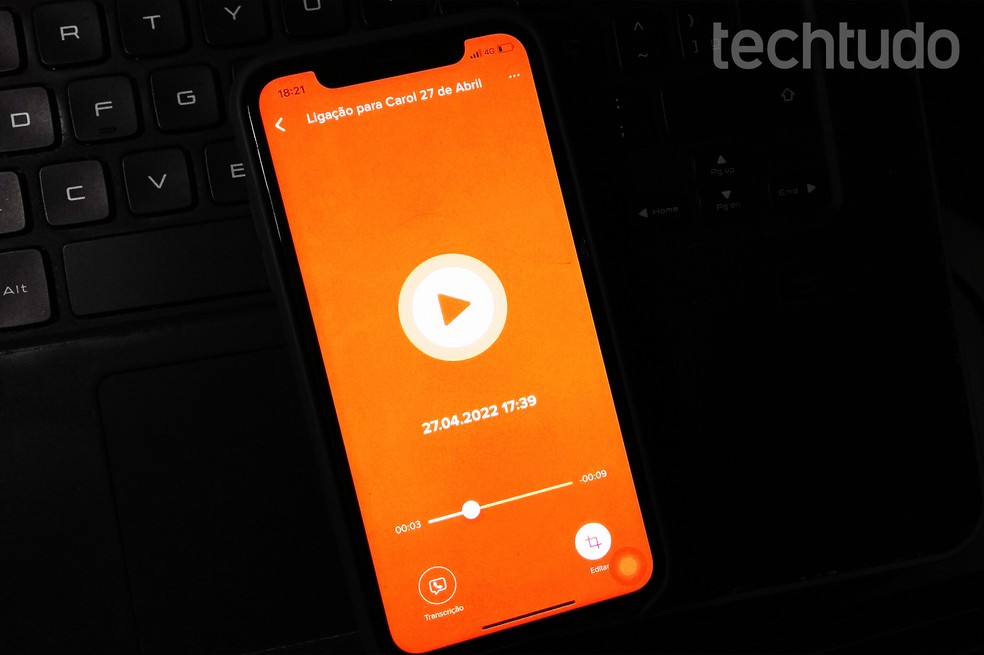 Veja como gravar uma ligação no iPhone com o aplicativo Call Recorder iCall — Foto: Rodrigo Fernandes/TechTudo