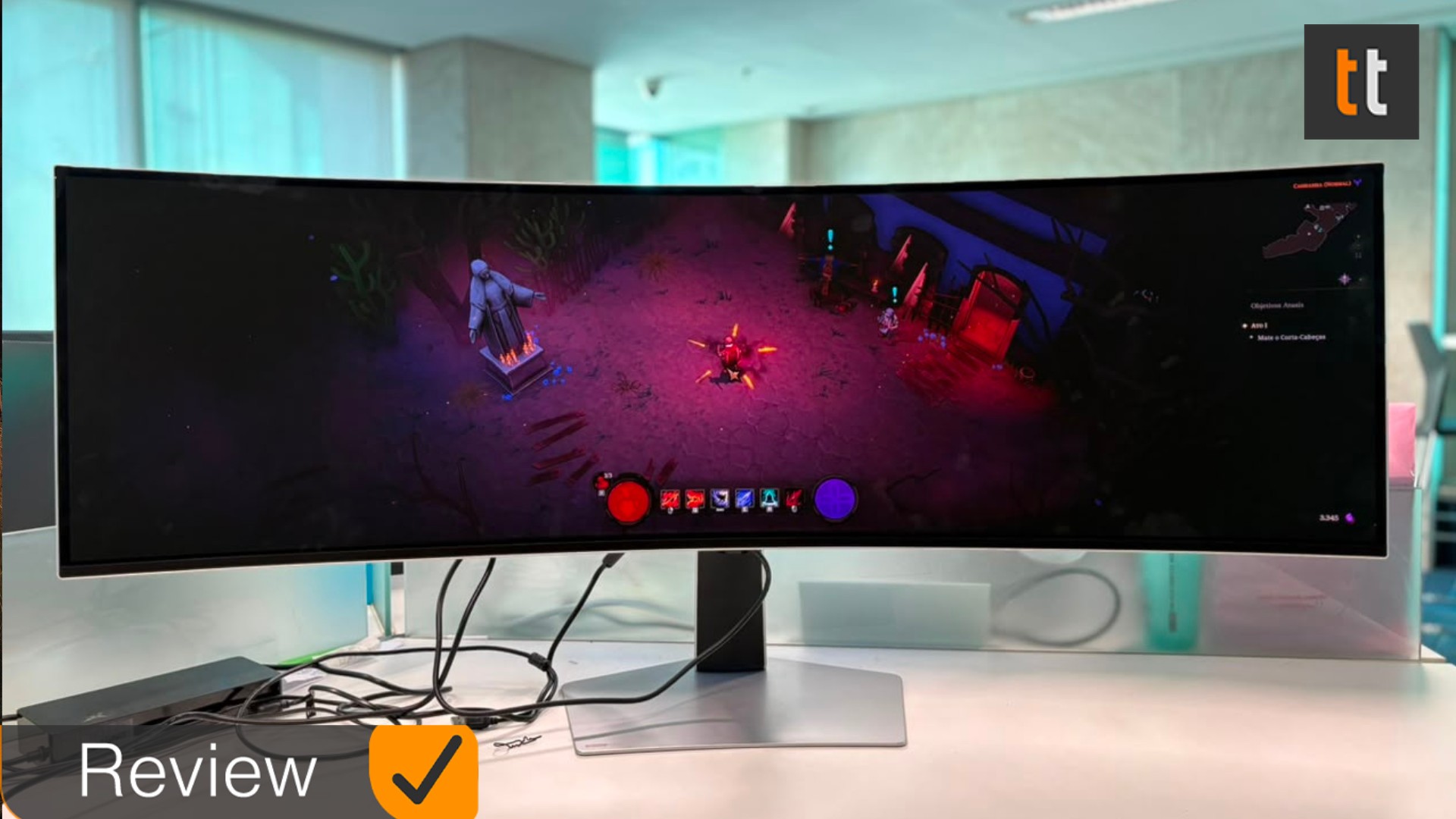 Samsung Odyssey G9 OLED entrega imersão em jogos pela tela ultrawide; review