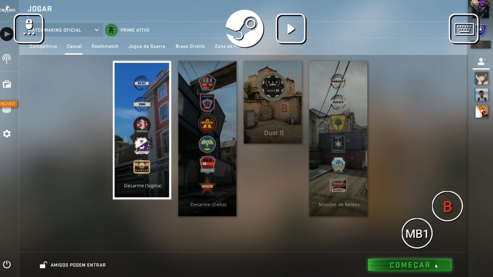 Como jogar CS:GO mobile no celular usando o app Steam Link
