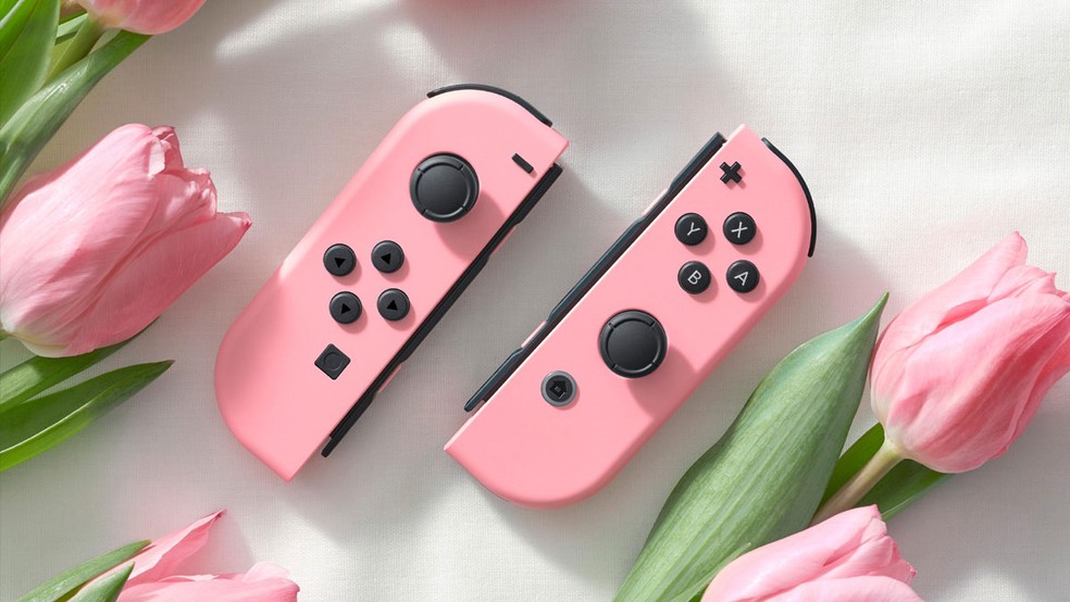 Nintendo Switch ganhará novo Joy-Con rosa para acompanhar lançamento de Princess Peach Showtime — Foto: Reprodução/Nintendo