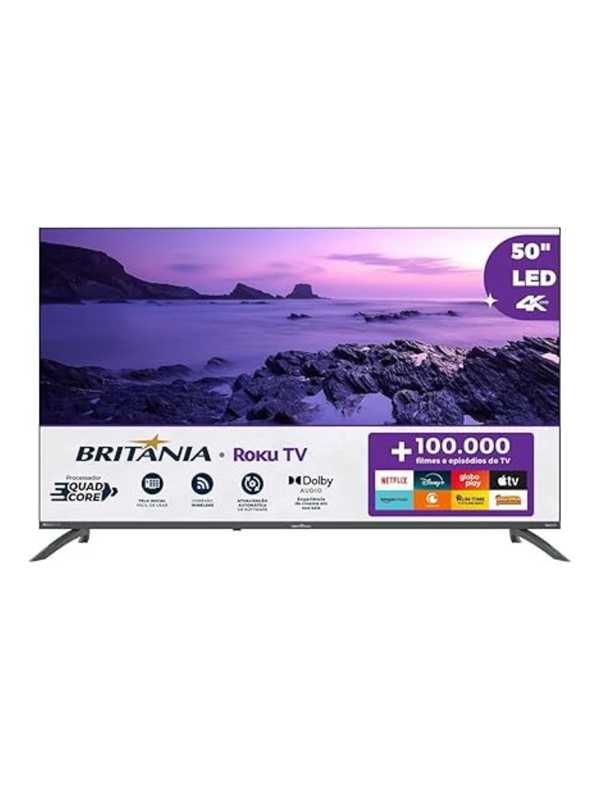 TV Smart TV 50” Britânia BTV50VA4REGB