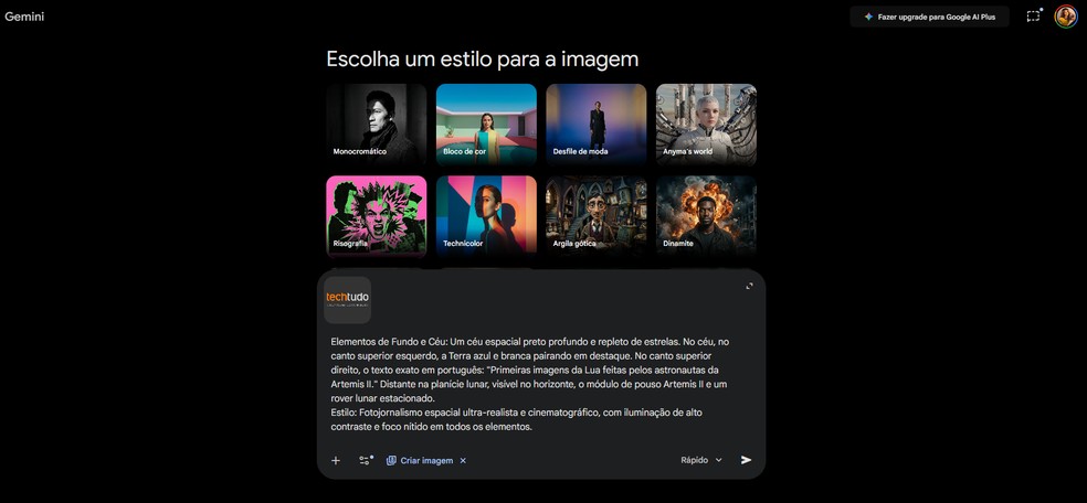  Reprodução/Gemini por Késya Holanda