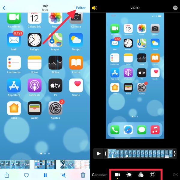 Como gravar a tela do iPhone sem apps (com ou sem áudio do microfone)