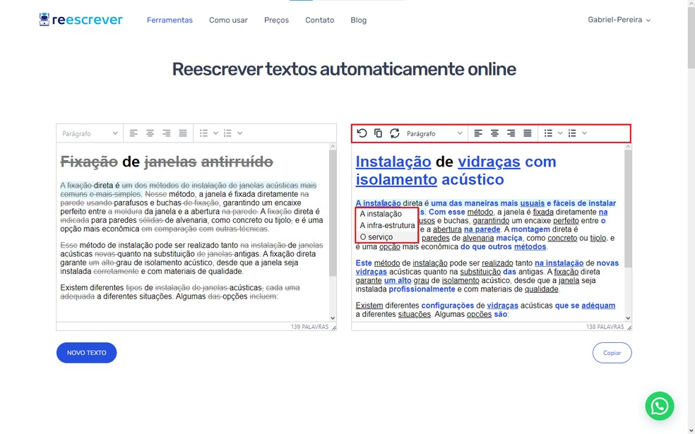 Cartões: SUBSTITUIÇÃO DE PALAVRAS OU TRECHOS DO TEXTO