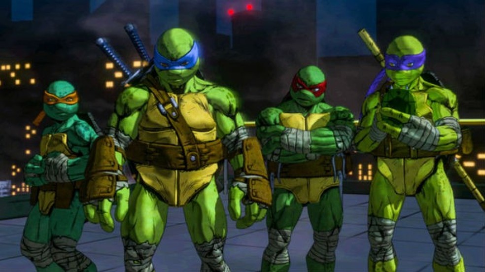 As Tartarugas Ninja ( Teenage Mutant Ninja Turtles no original,  frequentemente abre…