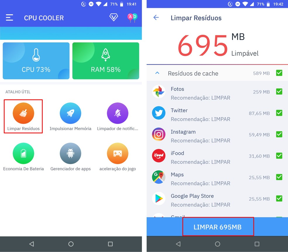 Como usar o app Resfriador De Celular em celulares que esquentam com uso